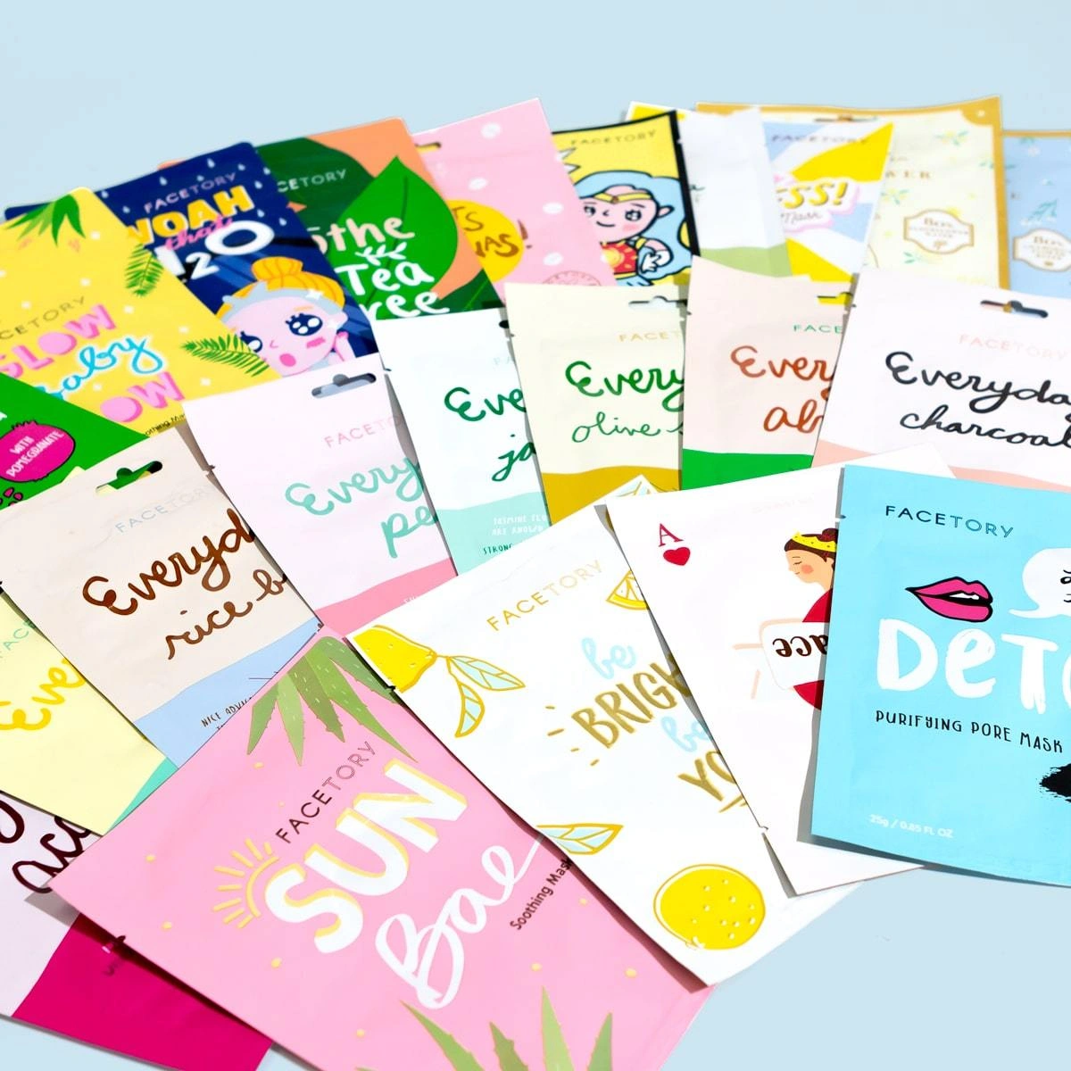 Facetory Sheet Mask 23 Pack Collections Subscription Value 65 by FaceTory