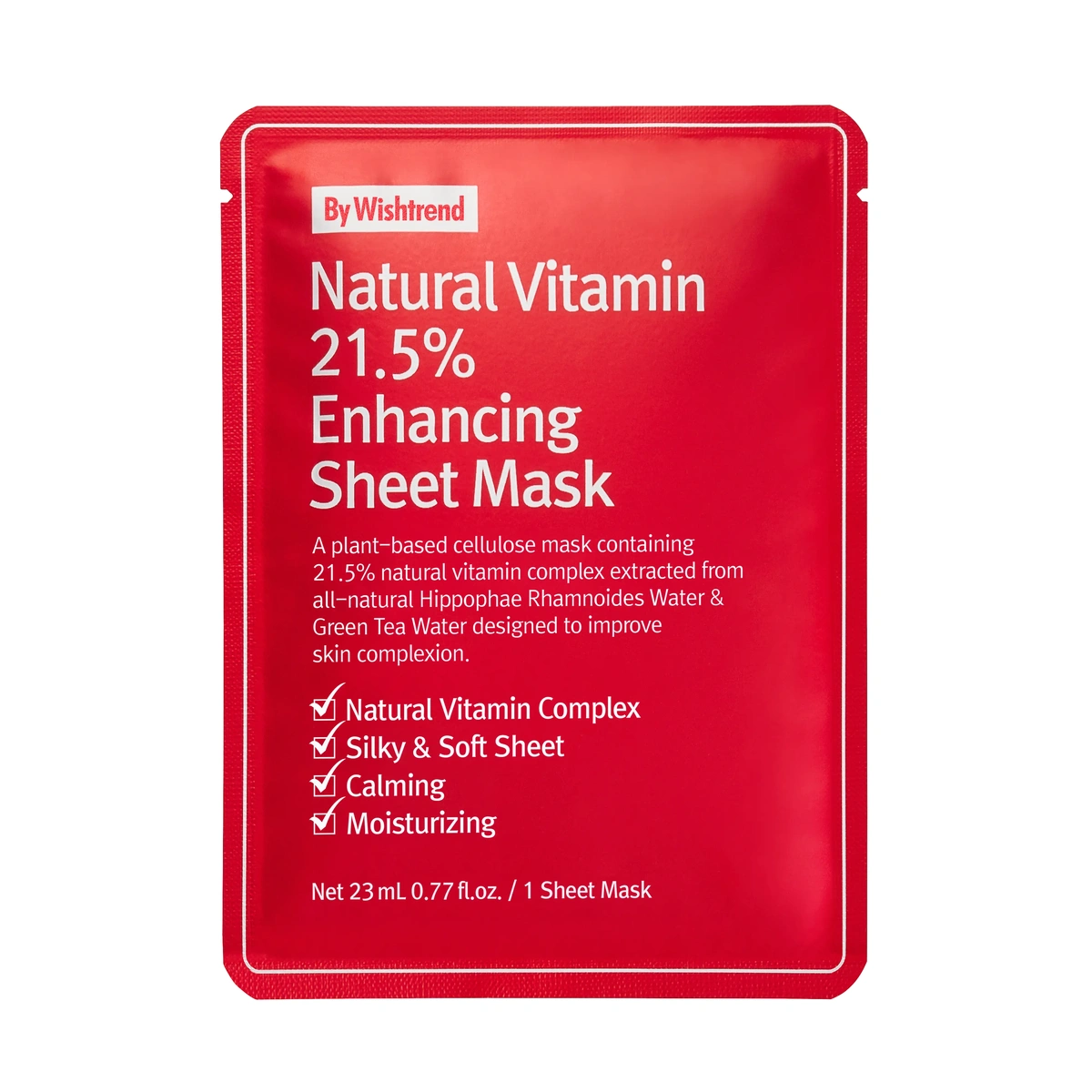 Natural Vitamin 21 5 Enhancing Sheet Mask by By Wishtrend
