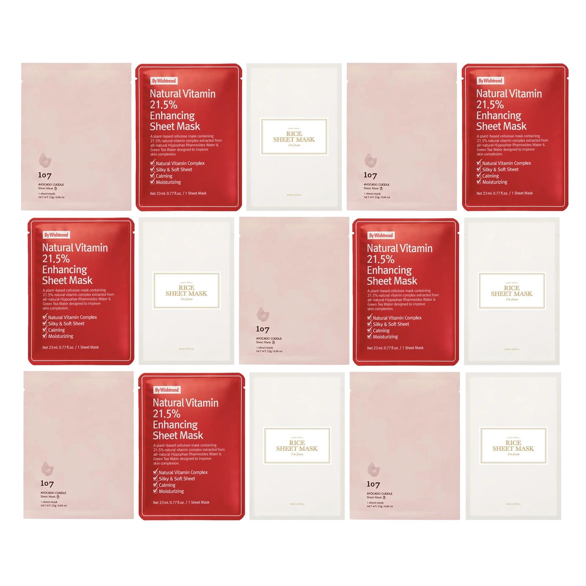 Monthly Brightening Set 15 Masks by CUPIDROP EXCLUSIVES