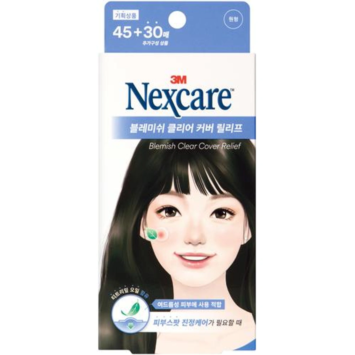Nexcare Blemish Clear Cover Relief 45 30 Count Round Shape by Nexcare