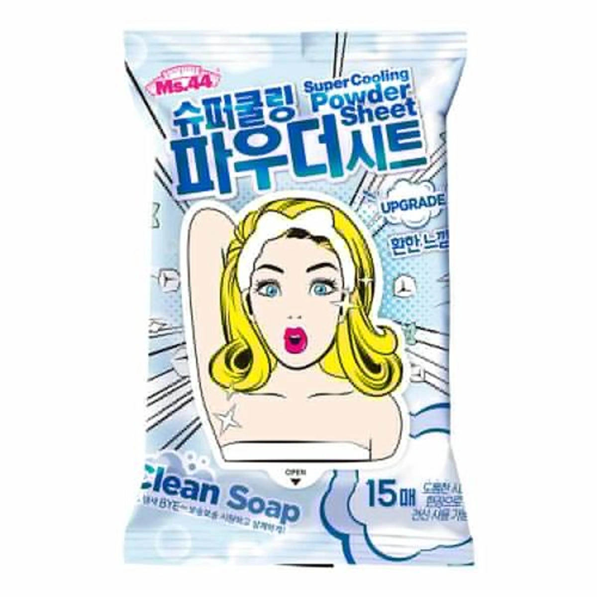Ms44 Super Cooling Powder Sheet 15 Sheets Clean Soap by ms.44
