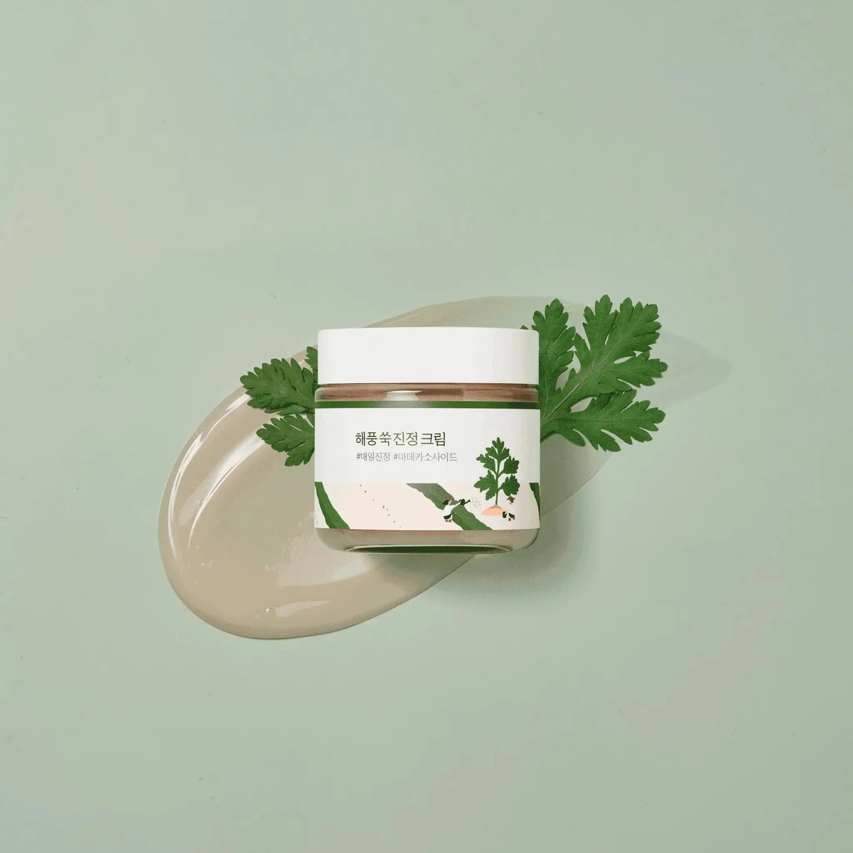 Mugwort Calming Cream by Round Lab