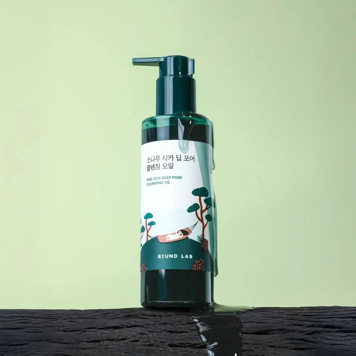 Pine Cica Deep Pore Cleansing Oil by Round Lab