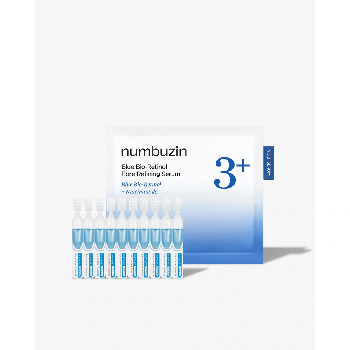 No 3 Blue Bio Retinol Pore Refining Serum Mini Kit 10ea by Numbuzin