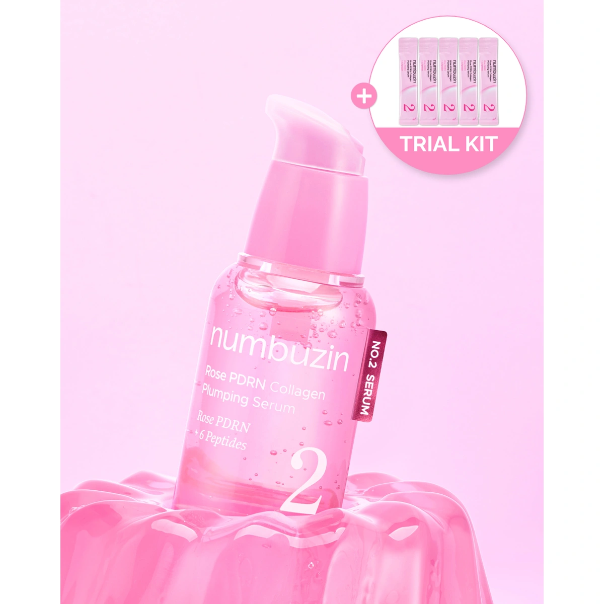 No 2 Rose Pdrn Collagen Plumping Serum by Numbuzin