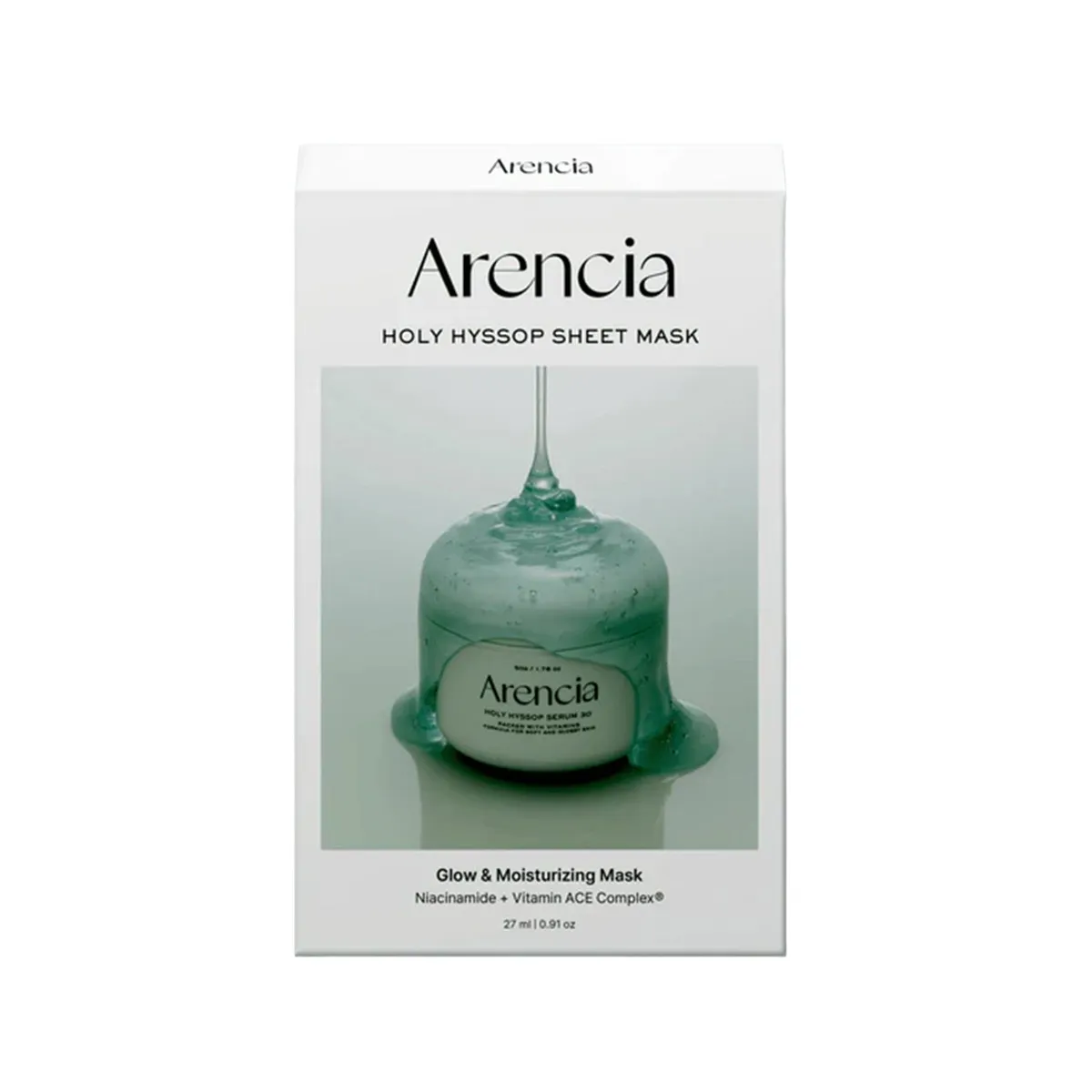 Holy Hyssop Sheet Mask 5 Masks by Arencia