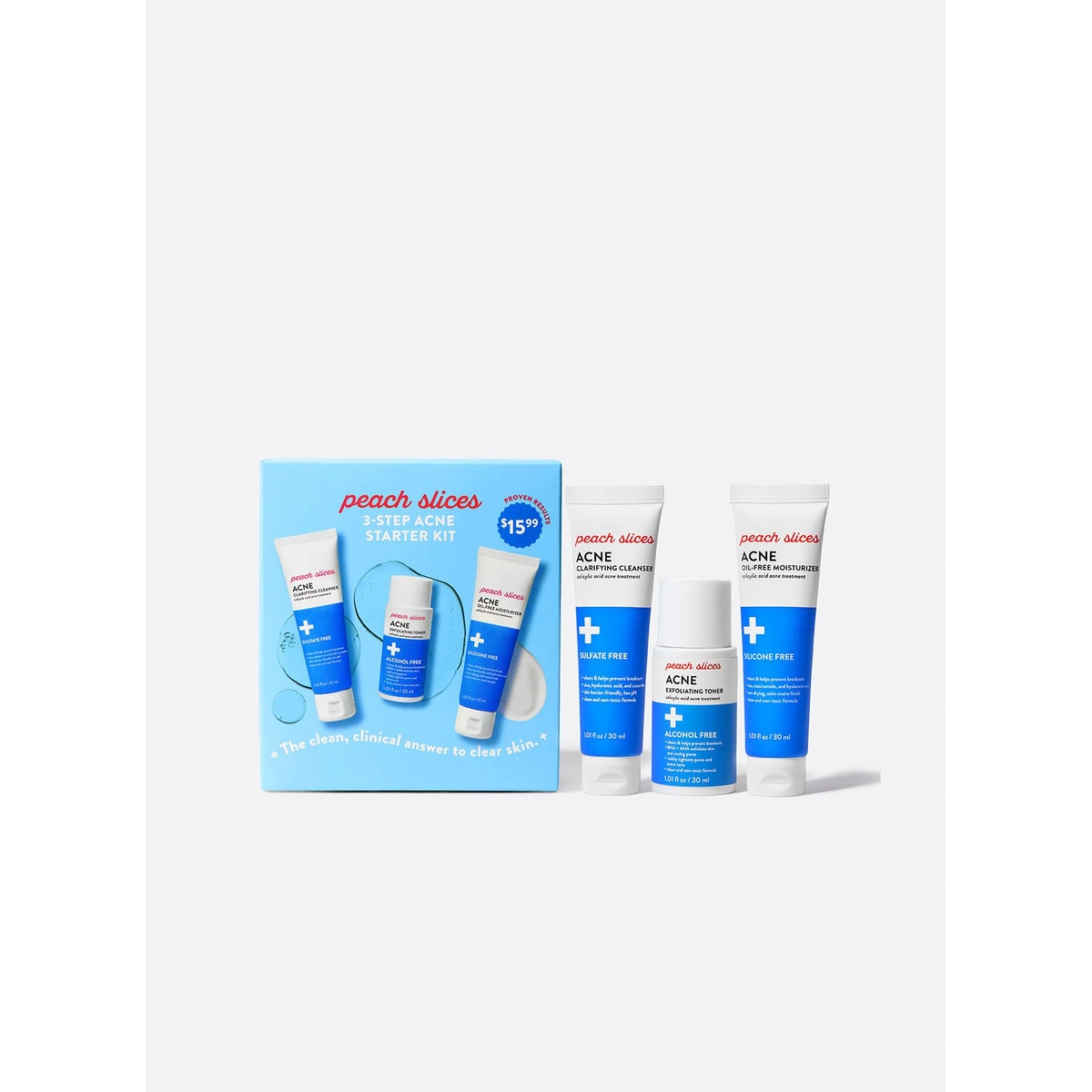 3 Step Acne Starter Kit by Peach Slices