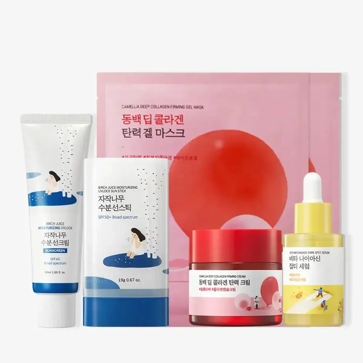 Glow And Firm Brightening Bundle by Round Lab