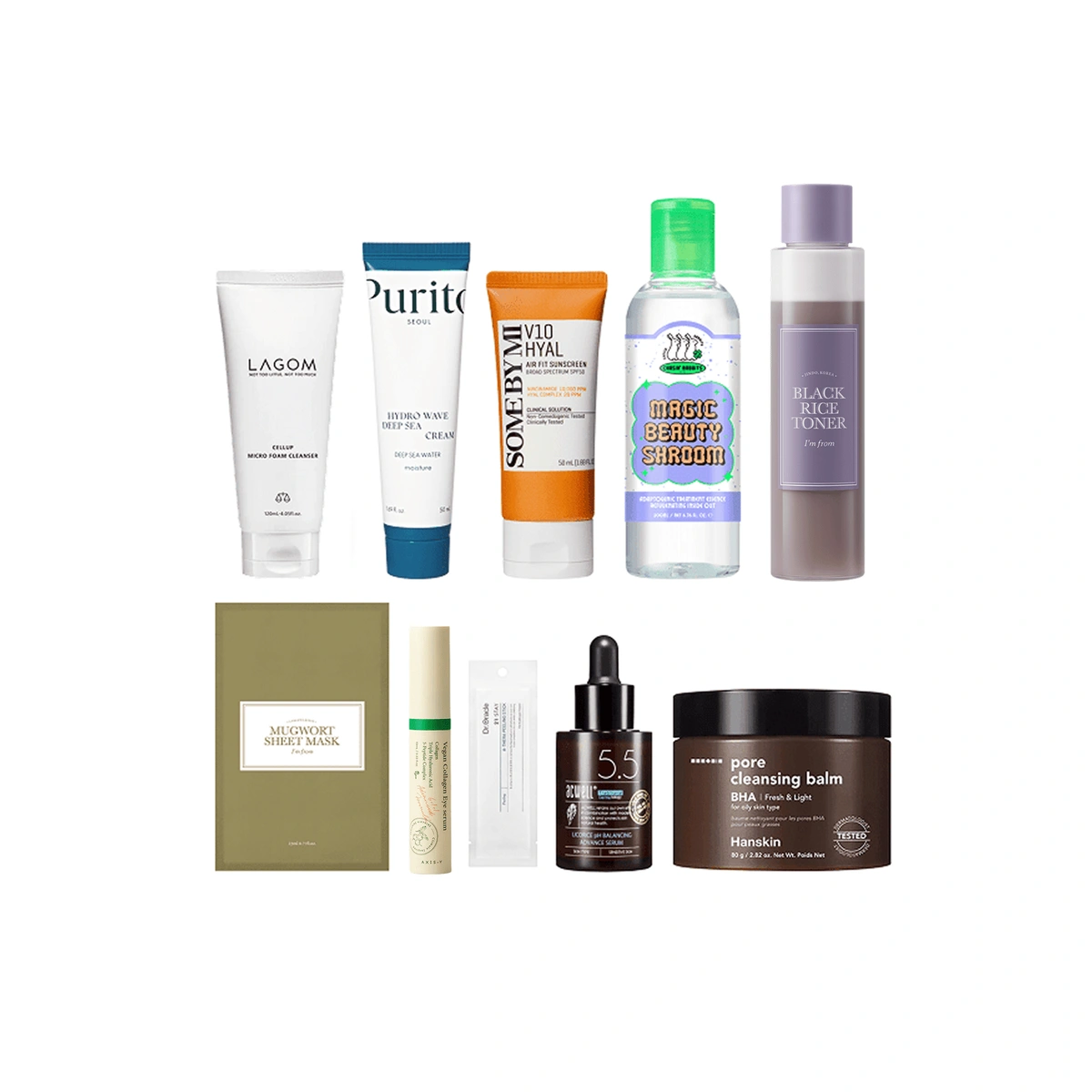 10 Step Korean Skincare Routine Set Combination Skin Type by SOKO GLAM