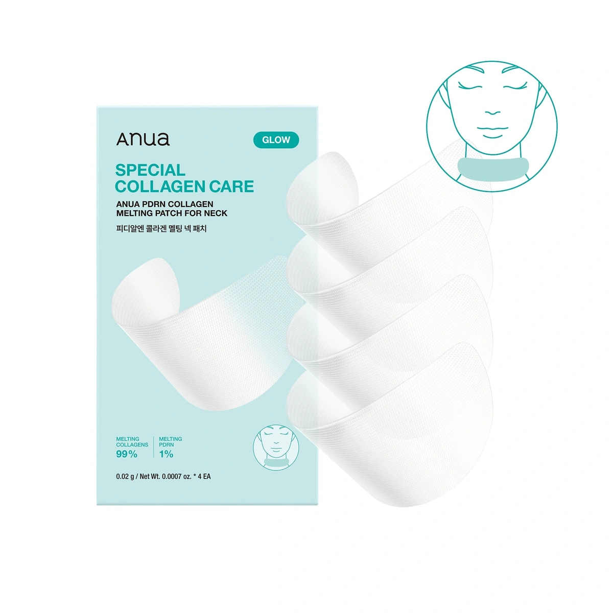 Pdrn Collagen Melting Patch For Neck 4ea by Anua