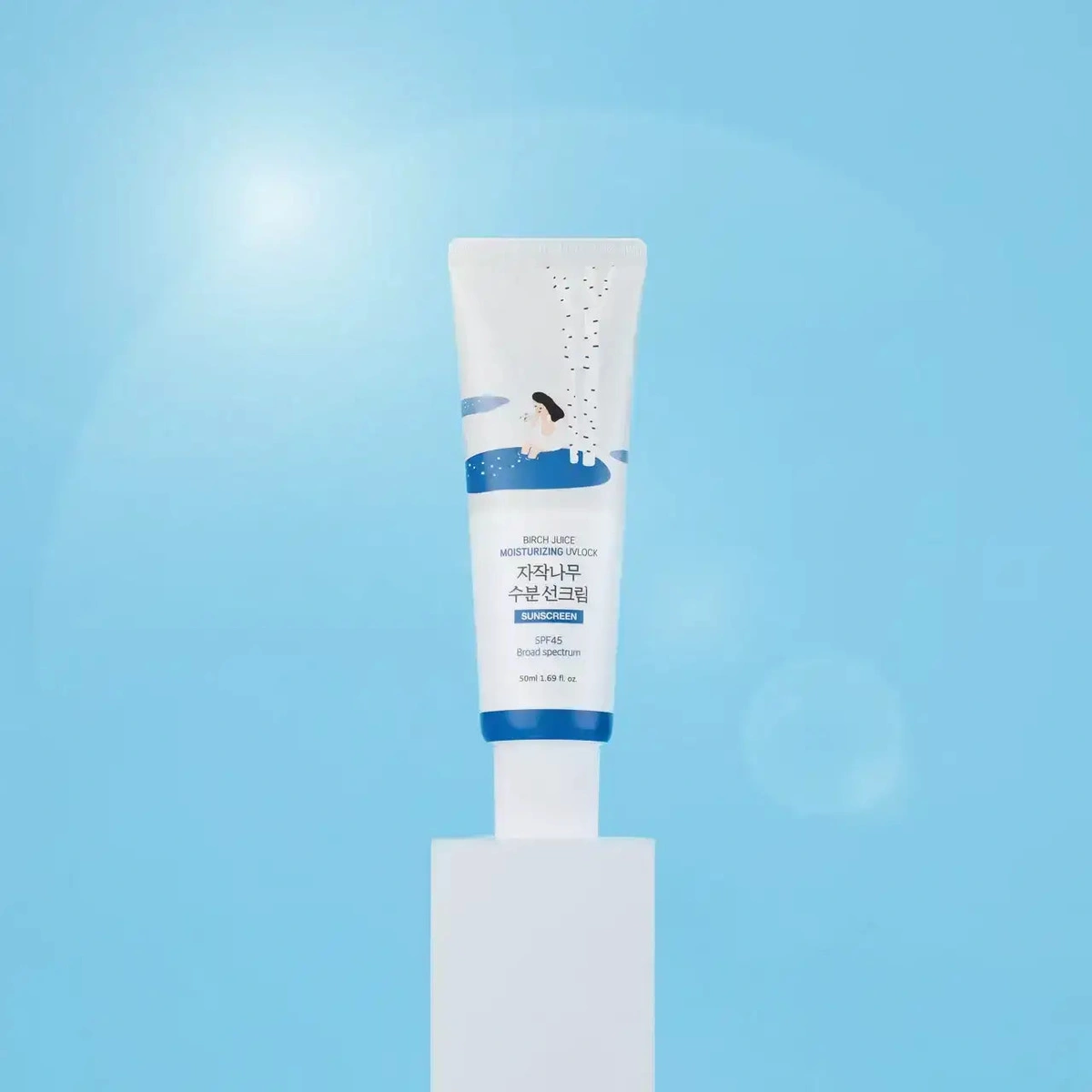 Birch Moisturizing Sunscreen Uvlock Spf 45 Broad Spectrum by Round Lab
