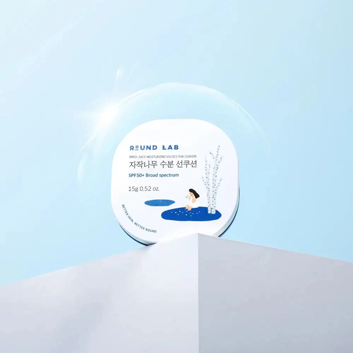 Birch Moisturizing Sun Cushion Spf 50 by Round Lab