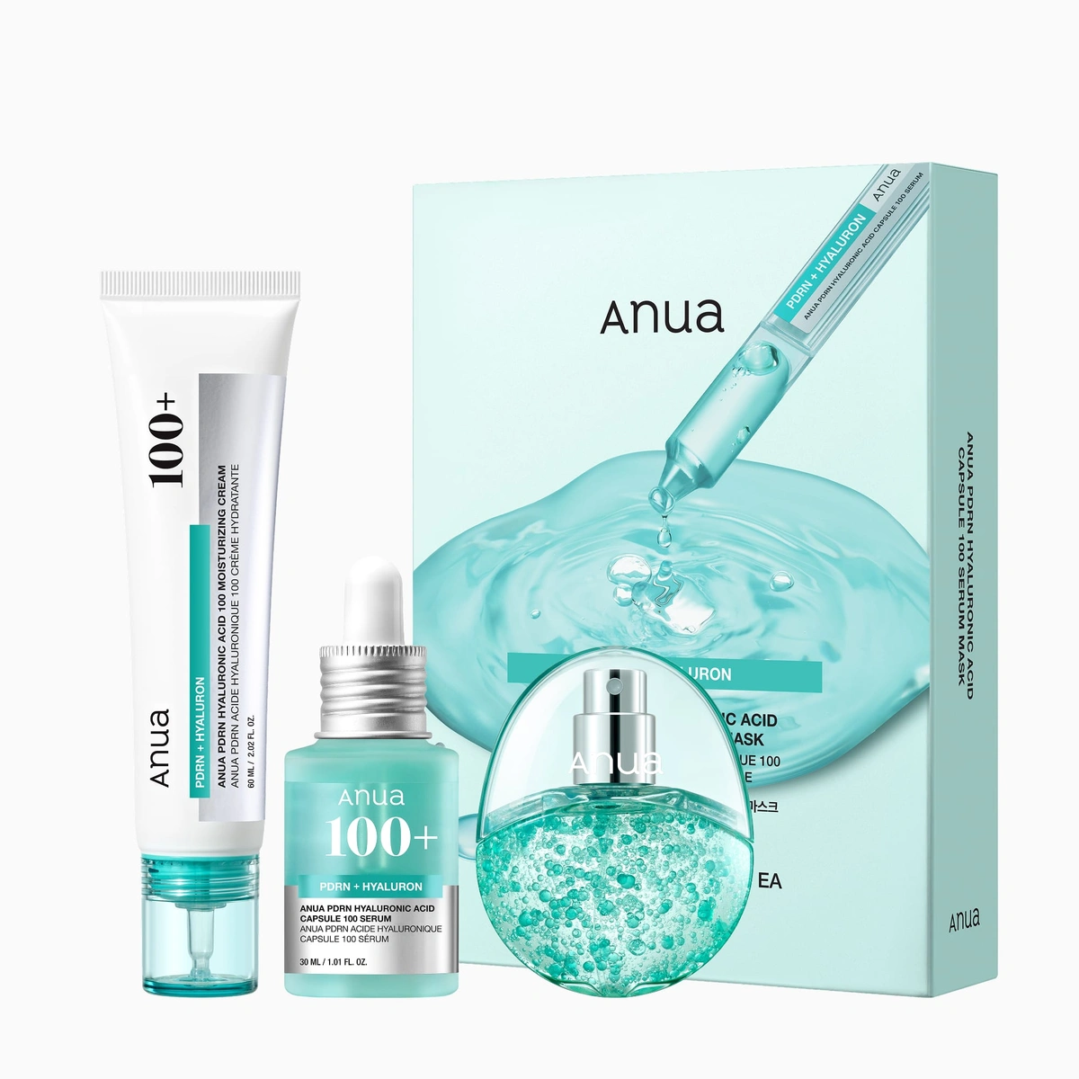 Pdrn 4 Step Glowy Skin Set by Anua