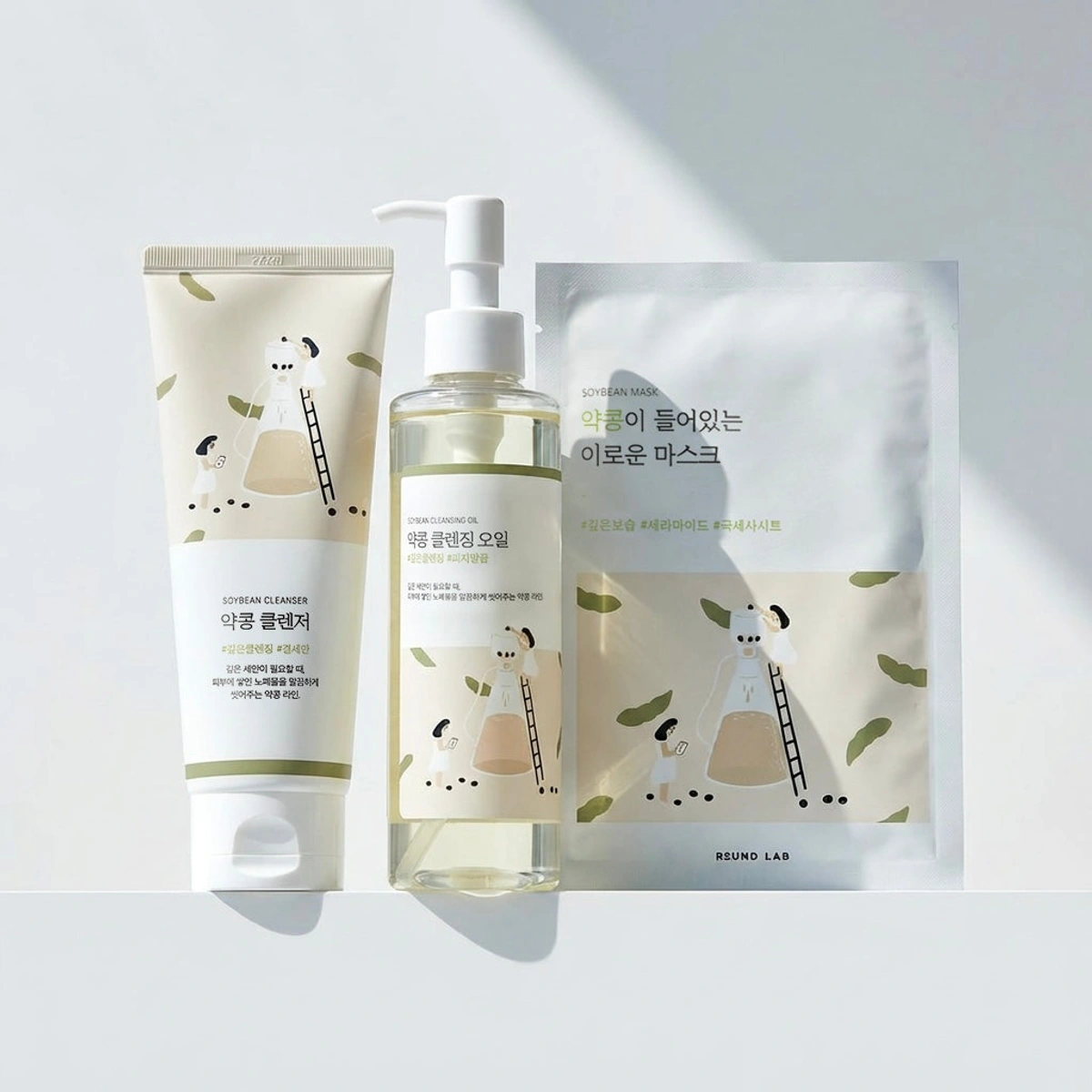 Soybean Oil Cleanser Facial Cleanser Double Cleansing Routine by Round Lab