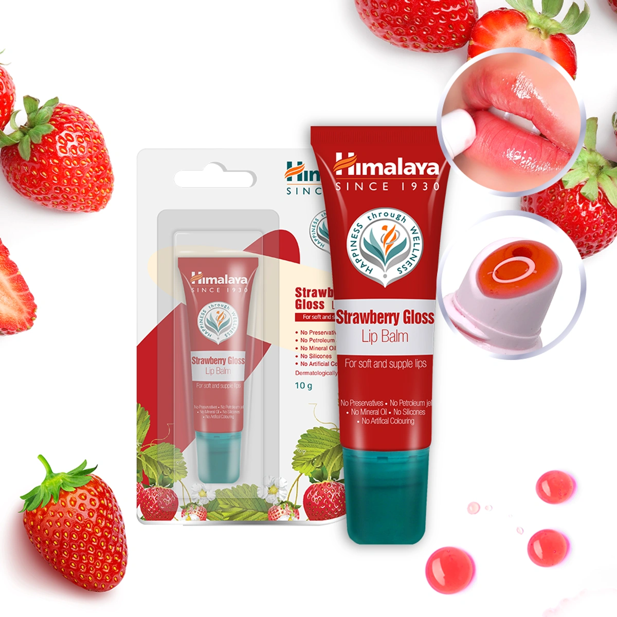 Himalaya Strawberry Gloss Lip Balm by Himalaya