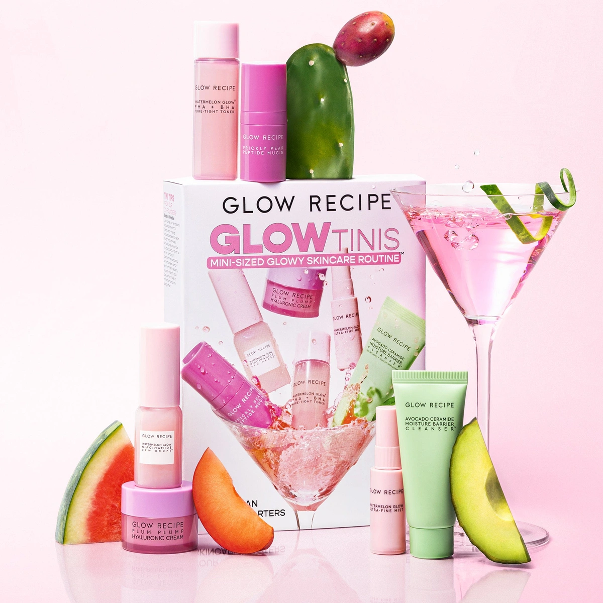 Glowtinis Mini Skincare Set Gratis by Glow Recipe