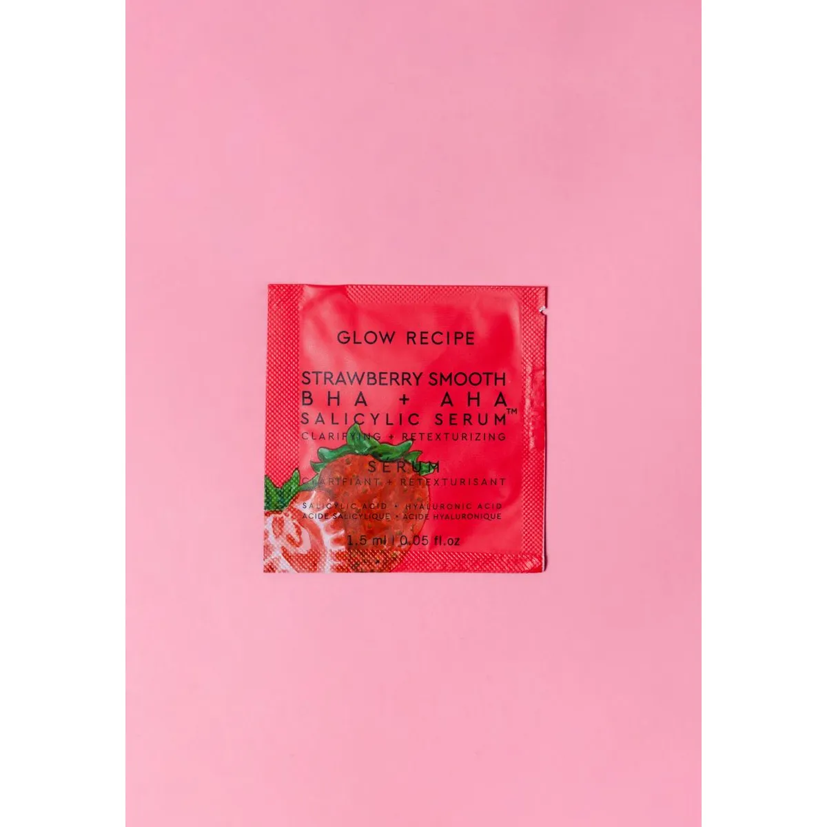 Strawberry Smooth Bha Aha Salicylic Serum Sachet by Glow Recipe