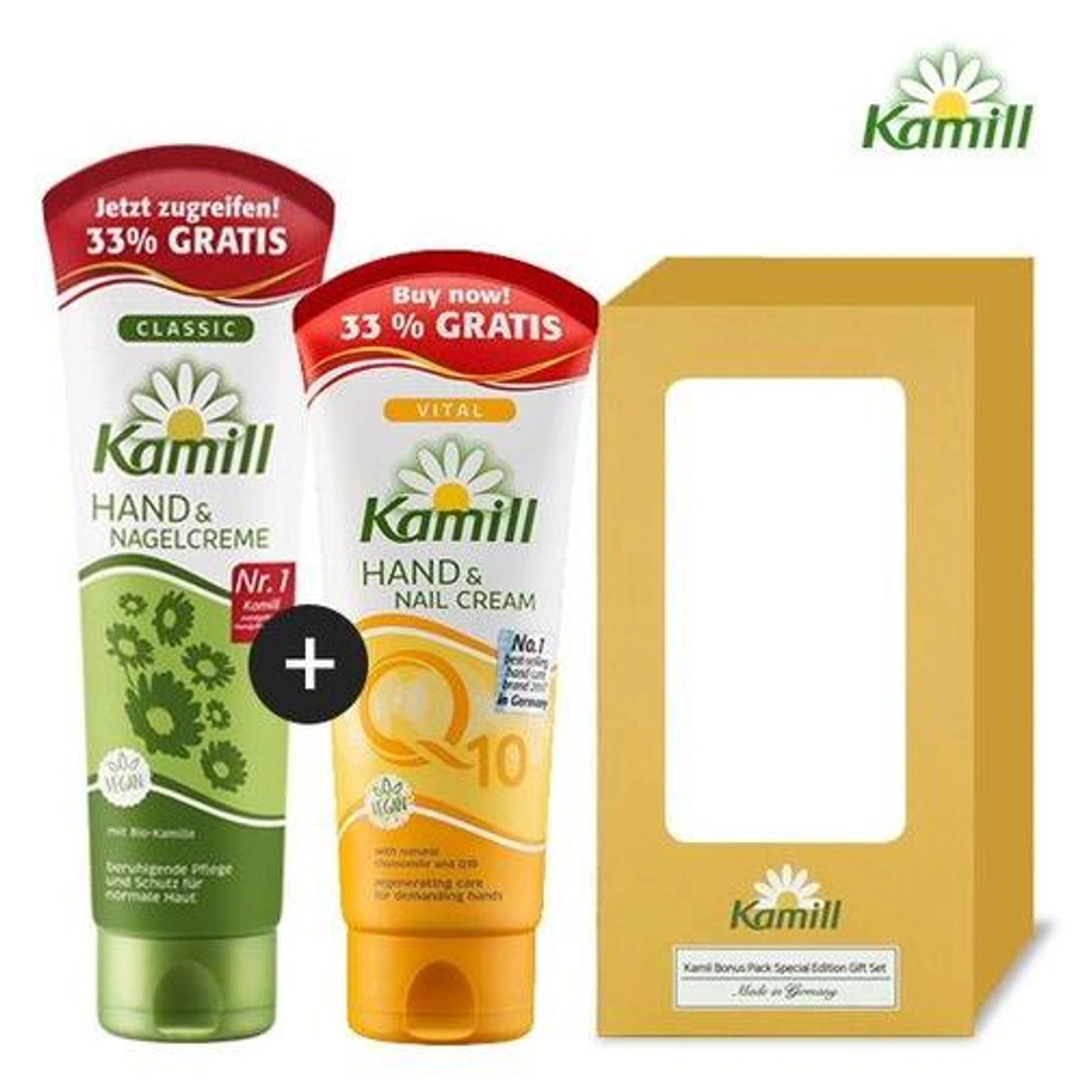 Kamill Hand Cream Extra Volume Double Pack Classic Vital Q10 by Kamill