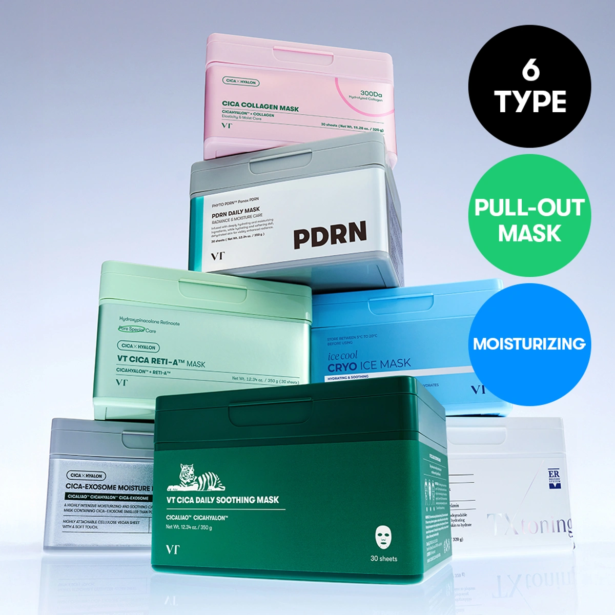 Vt Cica Daily Soothing Mask Sheet 30 Sheets by VT