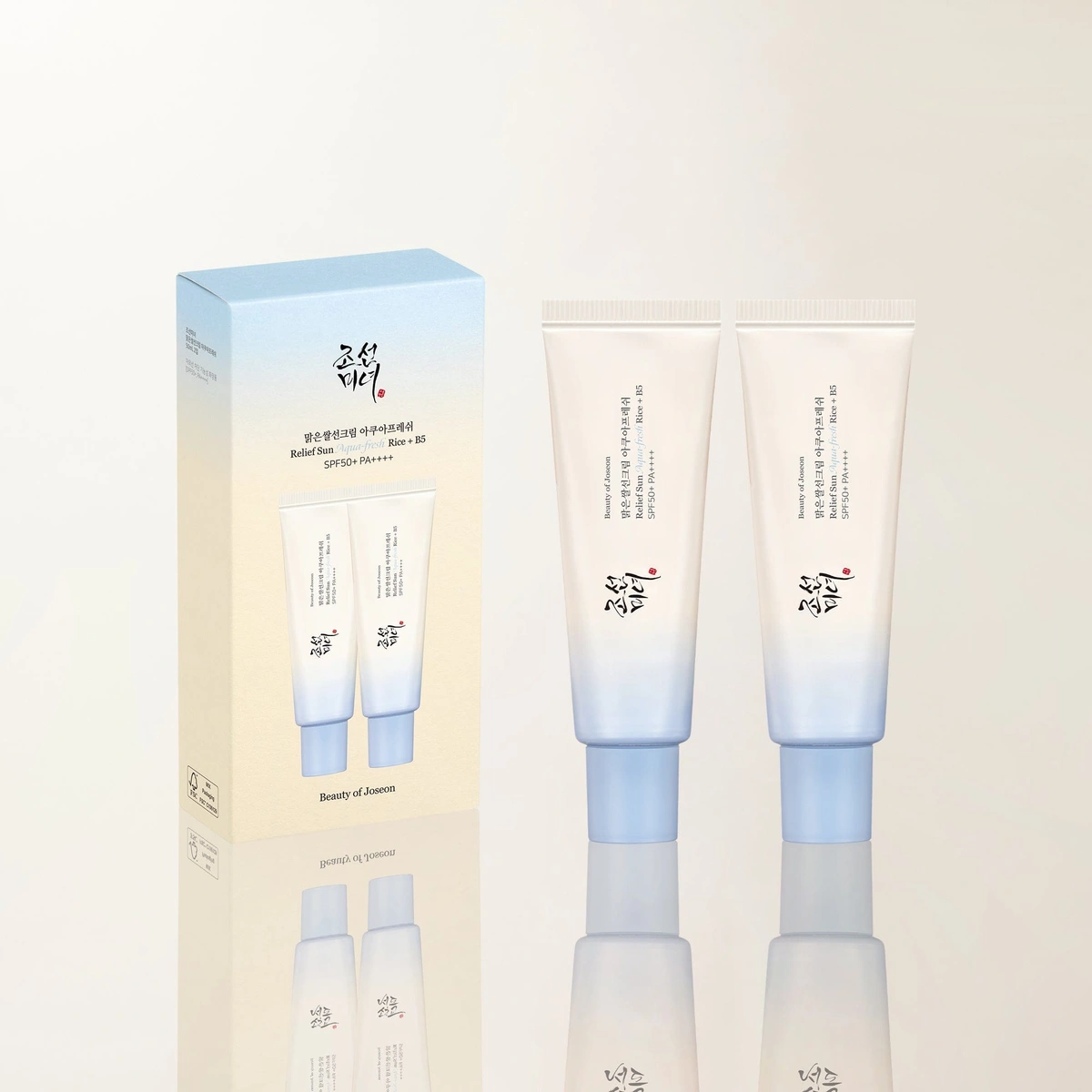 Relief Sun Aqua Fresh Rice B5 Spf50 Pa 2 Pack by Beauty of Joseon
