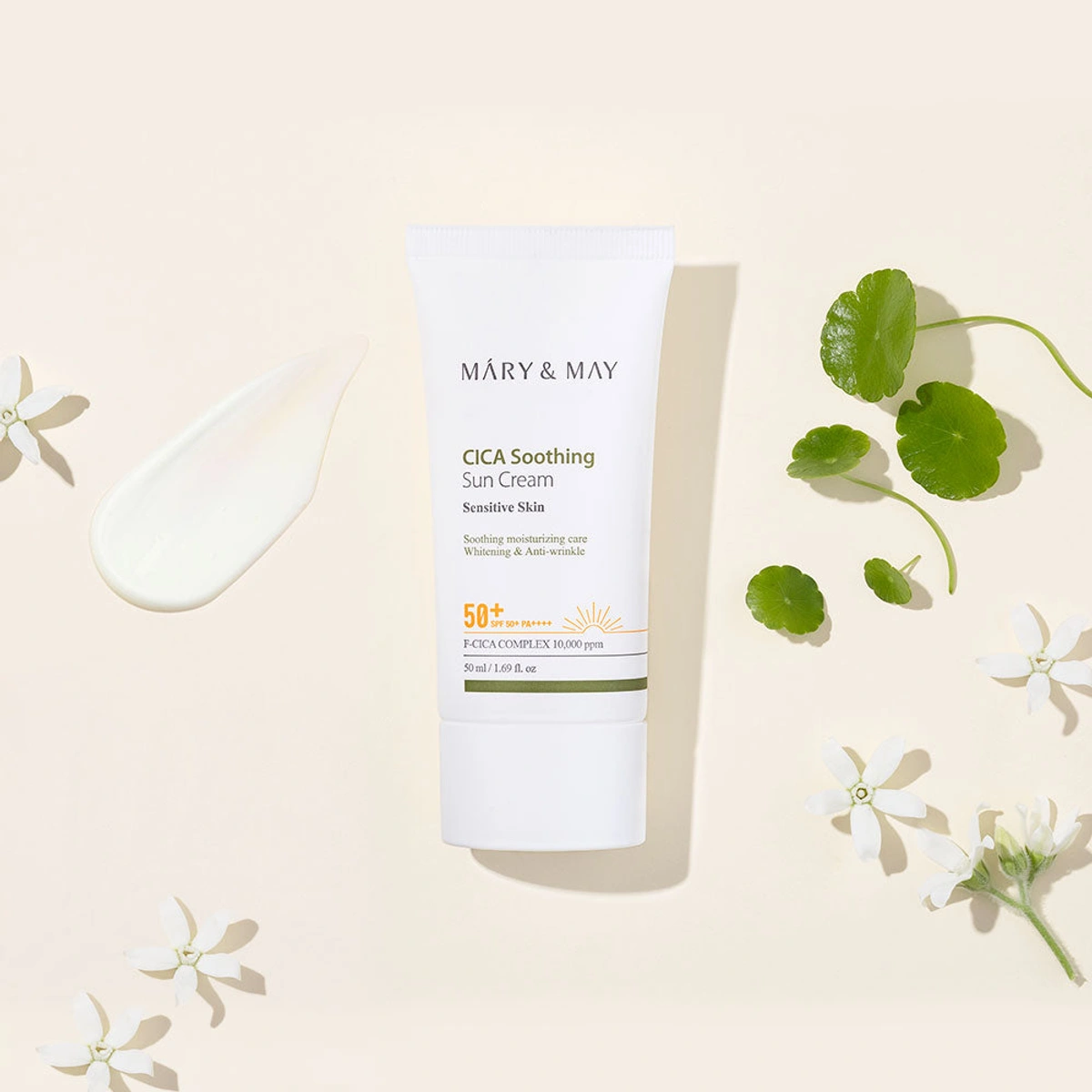 Mary May Vegan Cica Soothing Sun Cream Spf50 Pa by Mary & May