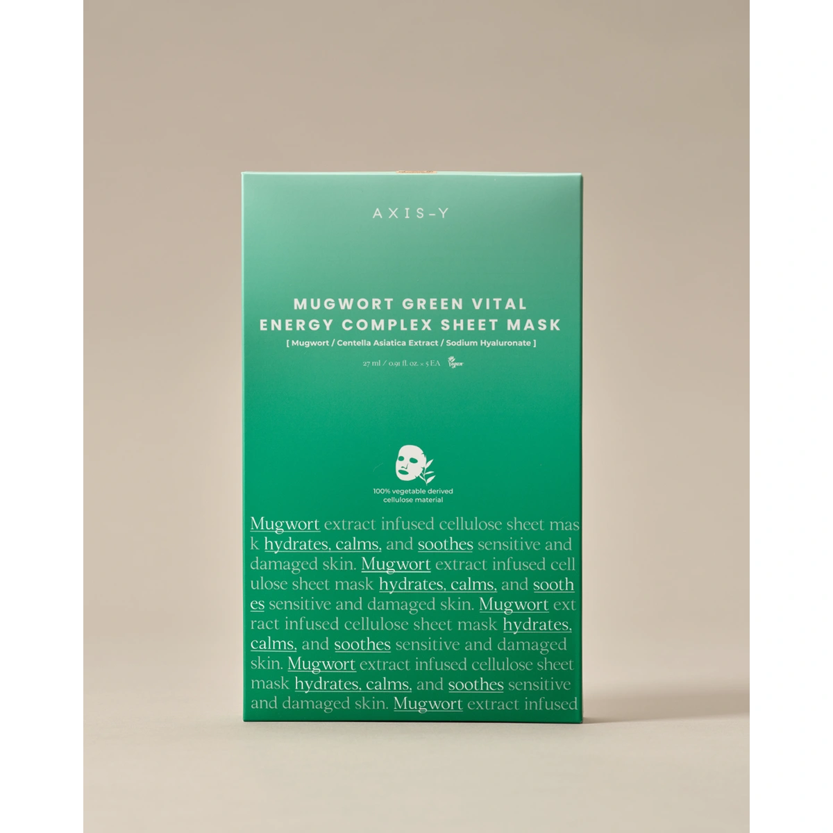 Mugwort Green Vital Energy Complex Sheet Mask by Axis-Y