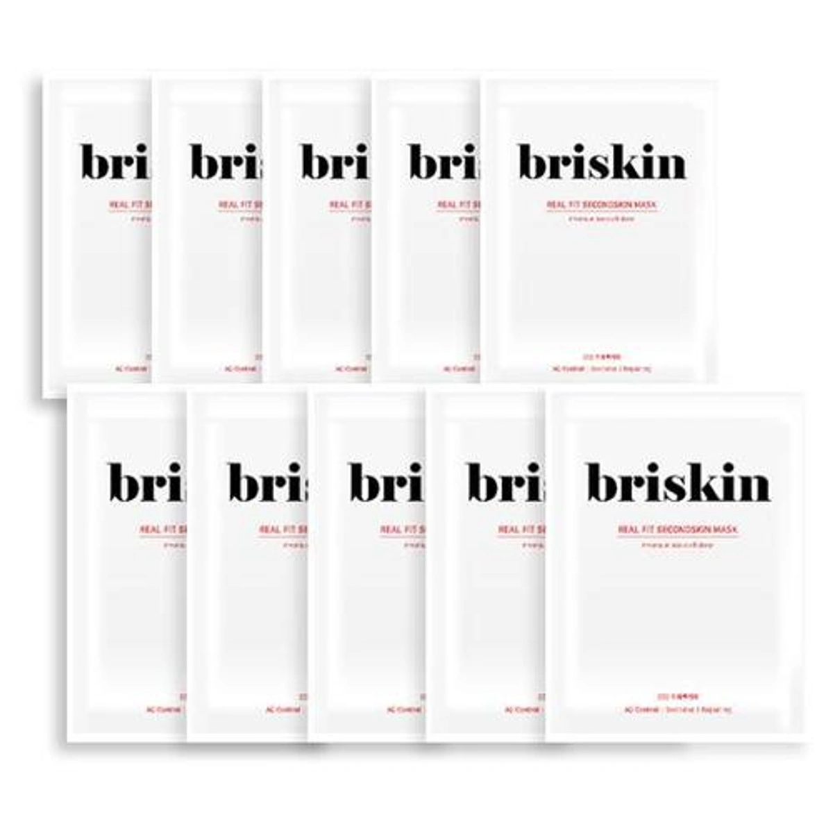 Briskin Real Fit Second Skin Mask Sheet Sos Trouble Care 10 Sheets by briskin