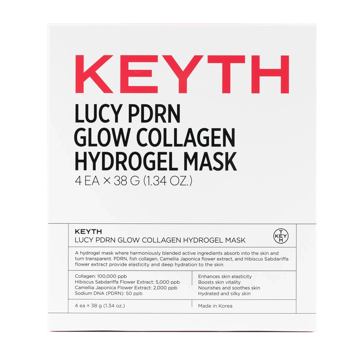 Lucy Pdrn Glow Collagen Hydrogel Mask by KEYTH