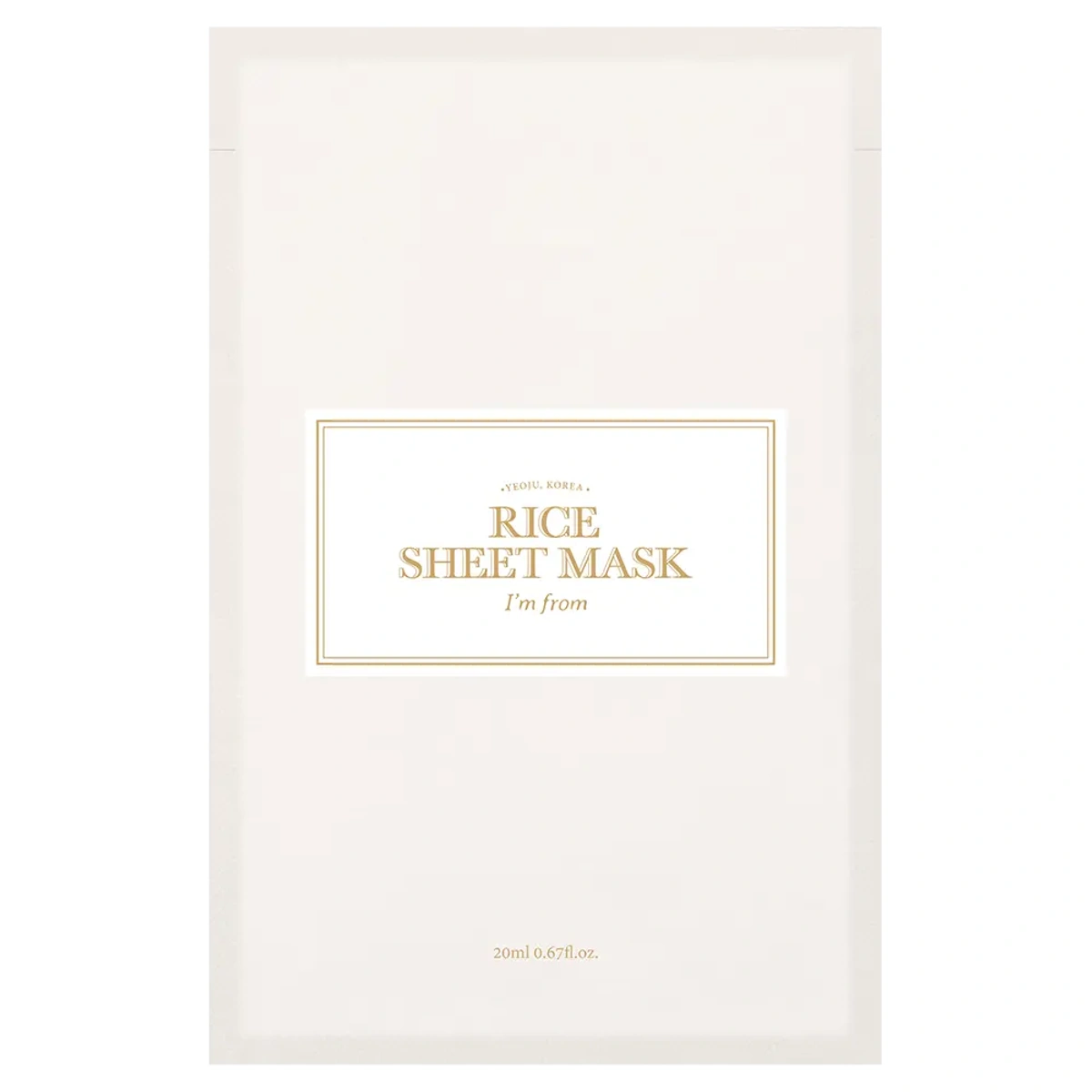 Rice Sheet Mask 5 Sheets by I'm From