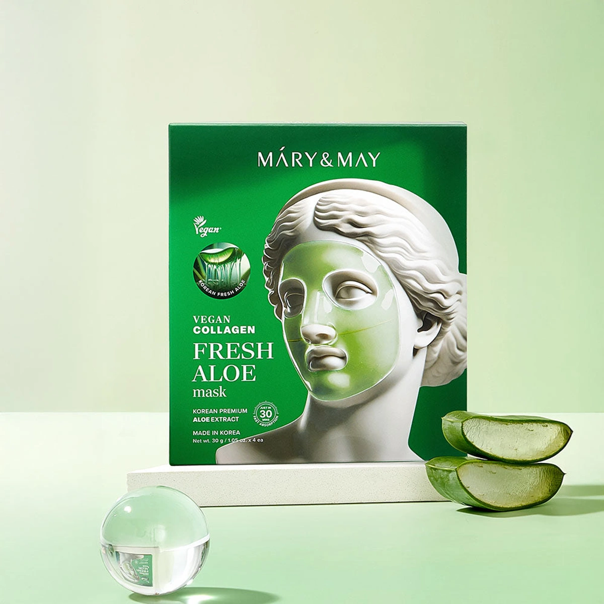 Mary May Vegan Collagen Fresh Aloe Mask by Mary & May