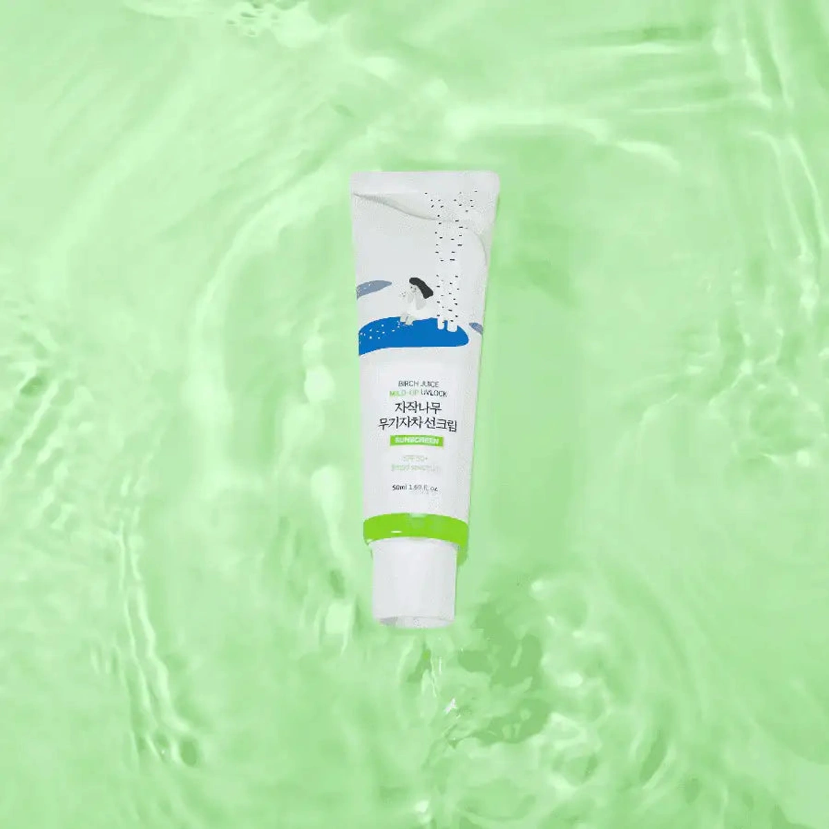 Birch Mild Up Sunscreen Uvlock Spf 50 Broad Spectrum by Round Lab