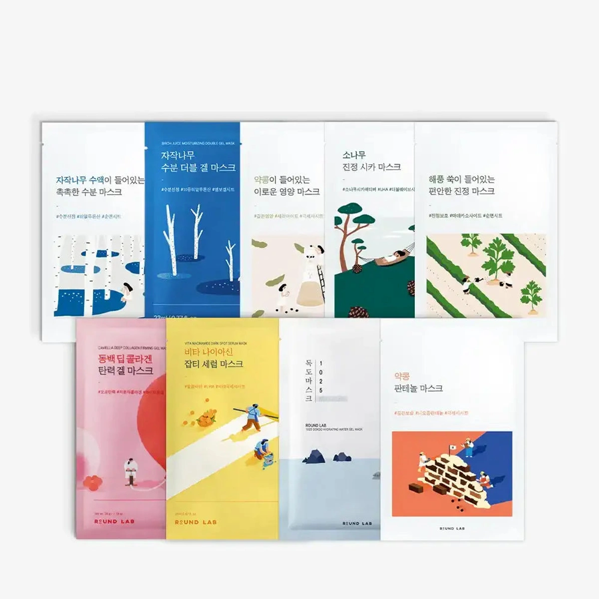 Round Lab Sheet Mask Sampler 9pc by Round Lab