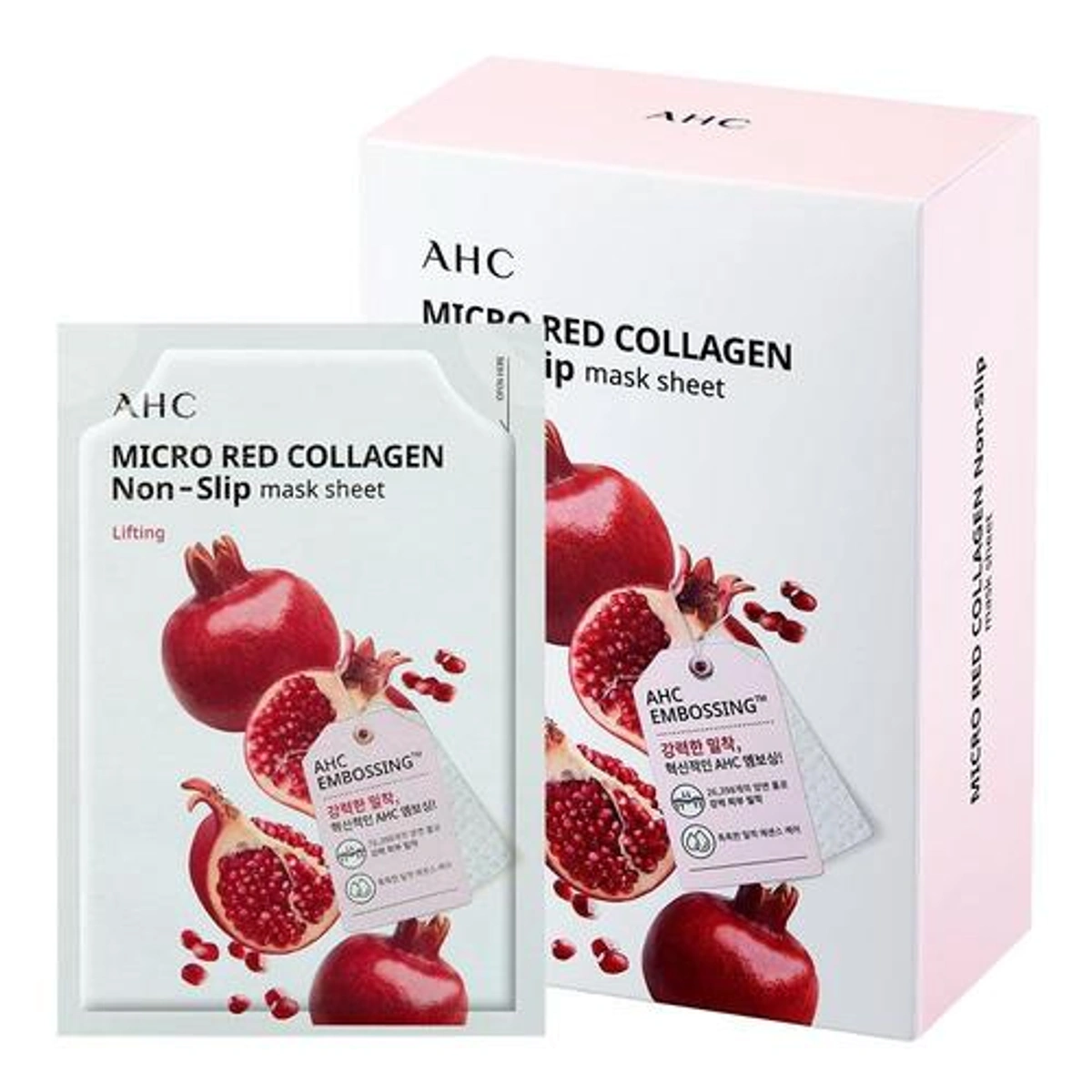 Ahc Micro Red Collagen Non Slip Mask Sheet 10 Sheets by AHC