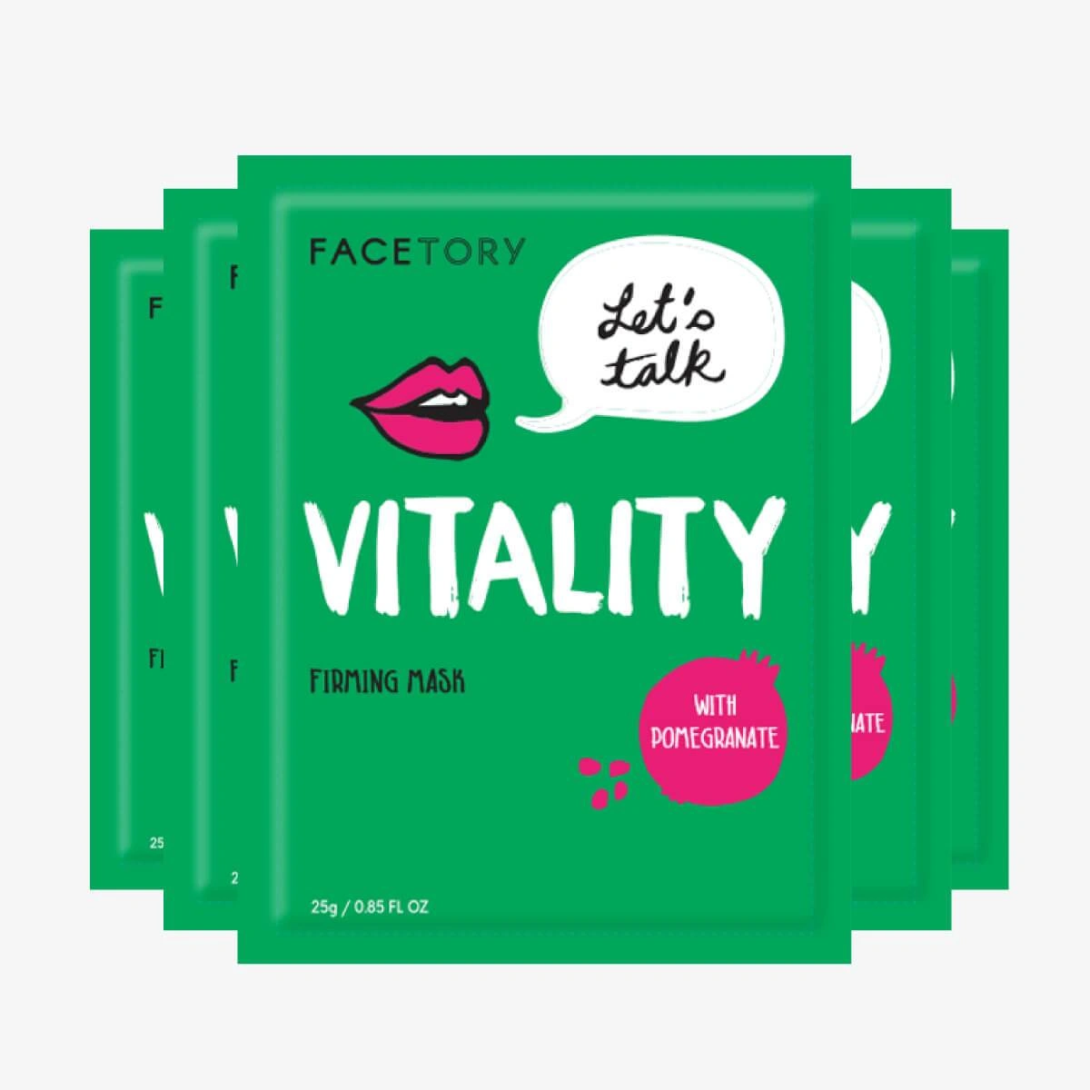 Let S Talk Vitality Sheet Mask Firming 5-Pack by FaceTory