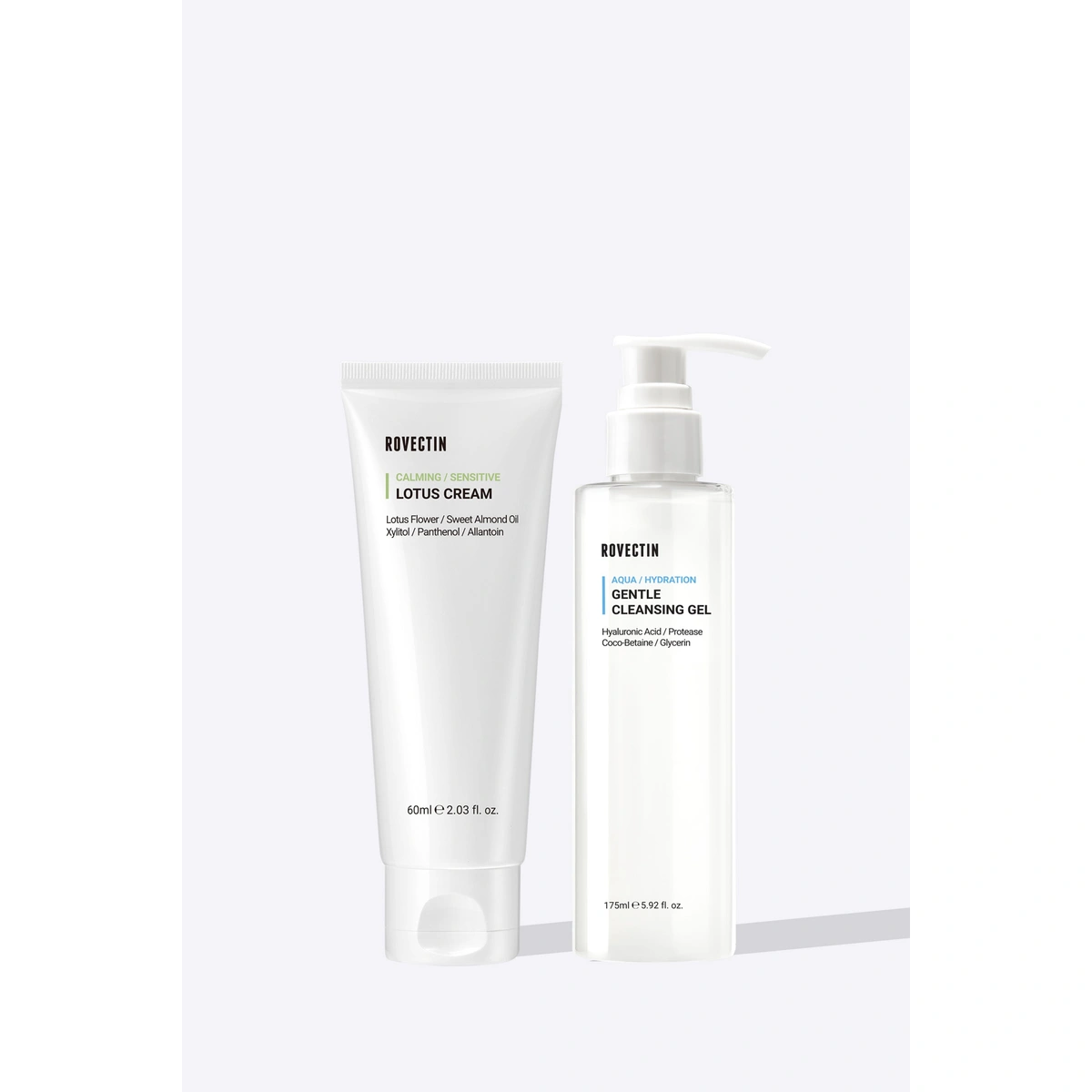Aqua Cleansing Gel Lotus Cream Set by Rovectin