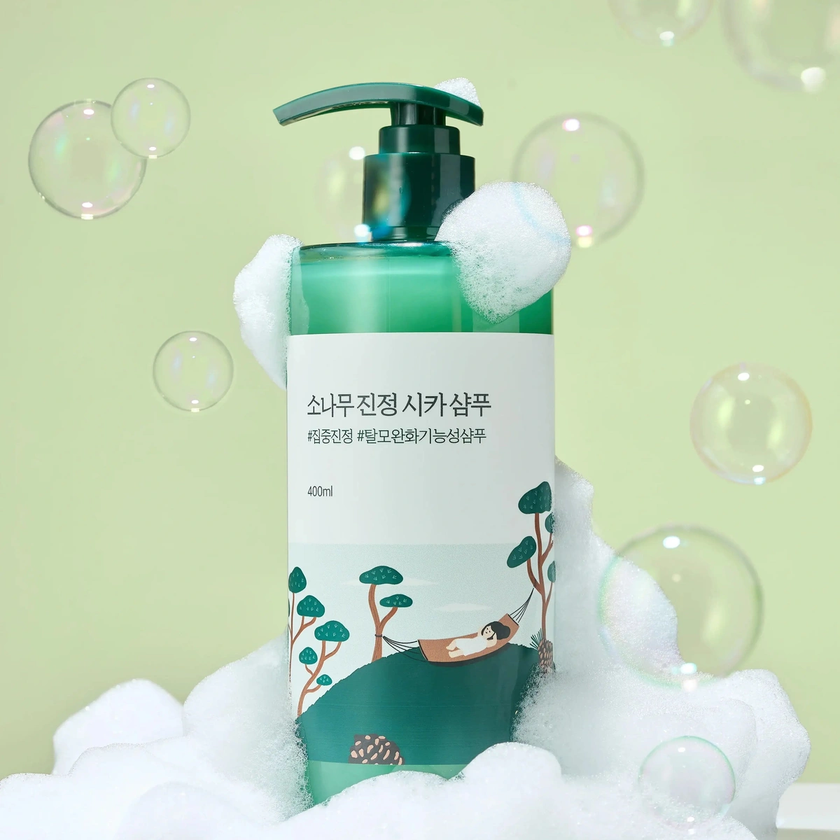 Pine Calming Cica Shampoo by Round Lab