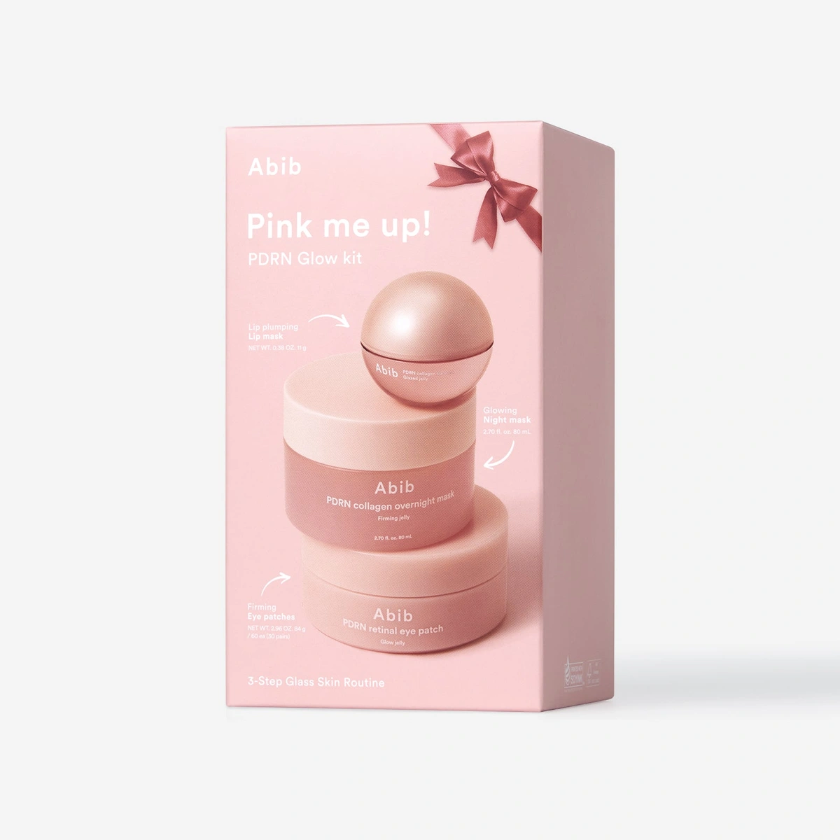 Pink Me Up Pdrn 3 Step Glow Kit by Abib