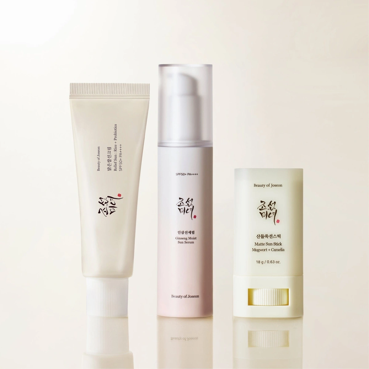 Perfect Hanbang Sun Trio Relief Sun Matte Sun Stick Sun Serum by Beauty of Joseon