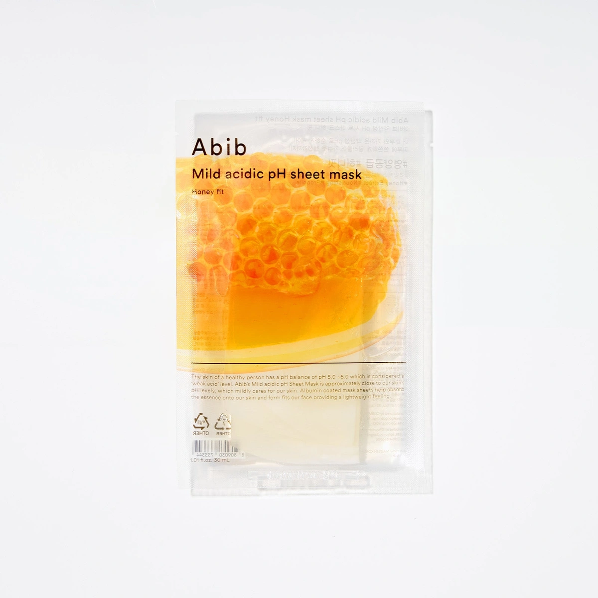 Mild Acidic Ph Sheet Mask Honey Fit 10 Sheets by Abib