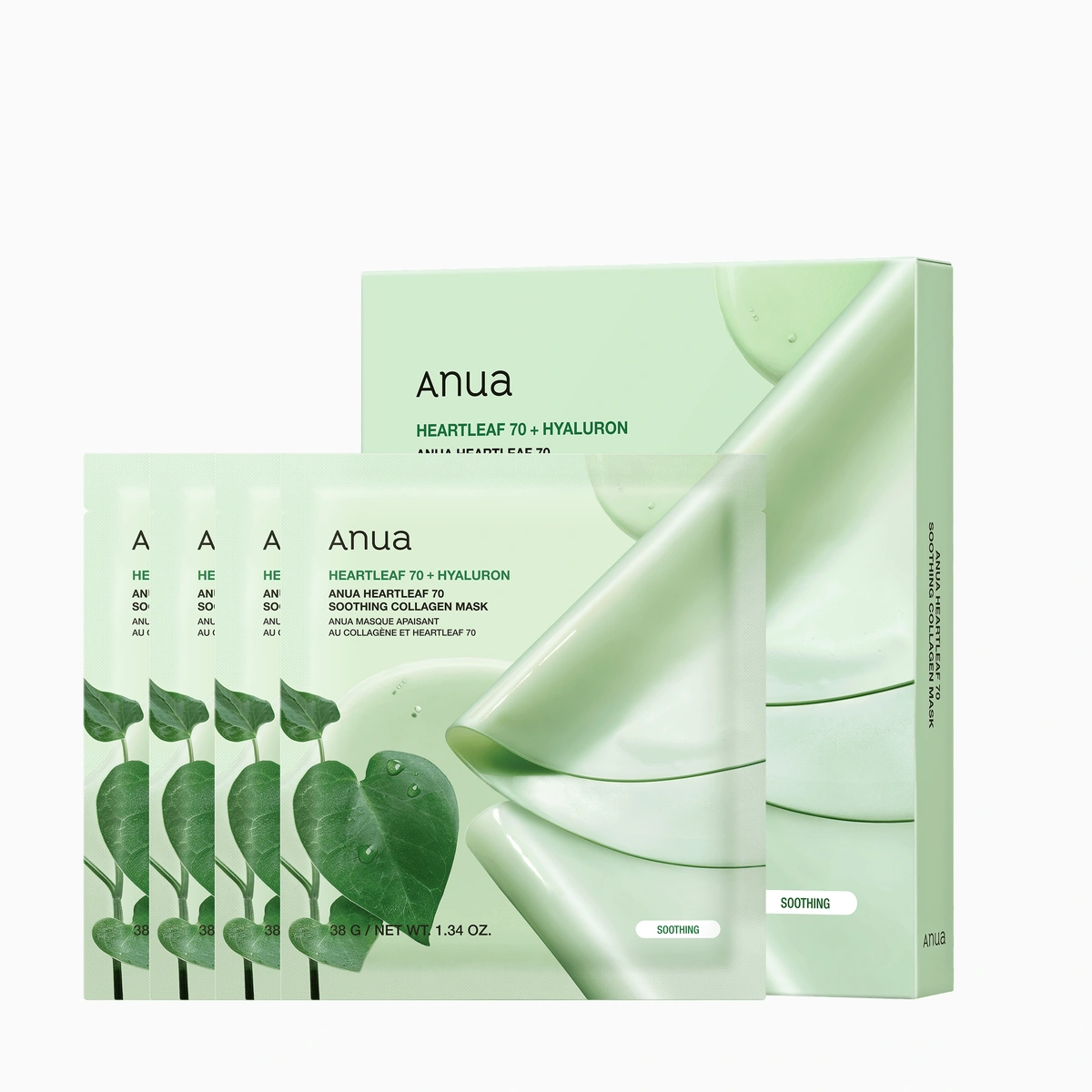 Heartleaf 70 Soothing Collagen Mask by Anua