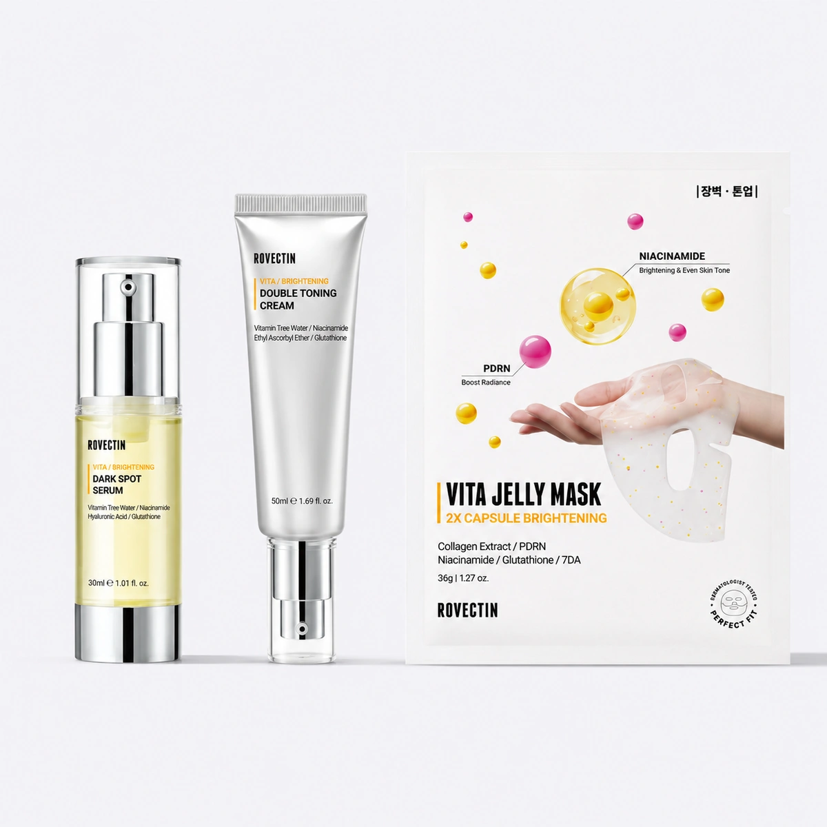 Vita 3 Step Brightening Set by Rovectin