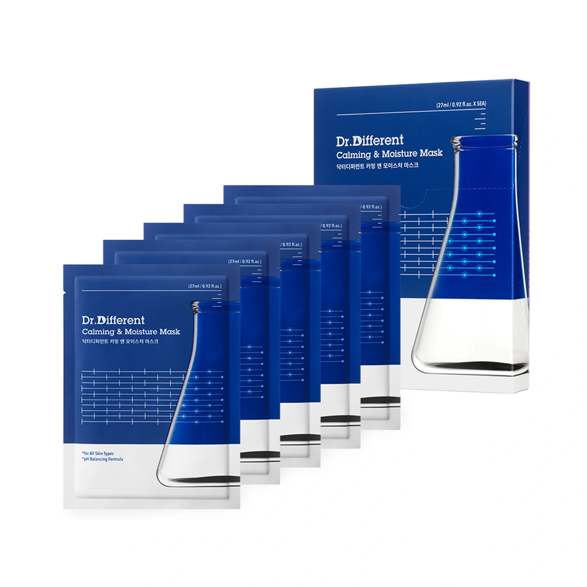 Dr Different Calming Moisture Mask Sheet 5 Sheets by Dr.Different