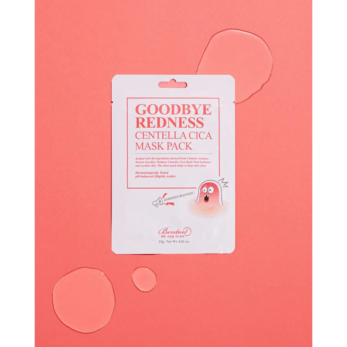 Goodbye Redness Centella Mask Pack 10-Pack by BENTON