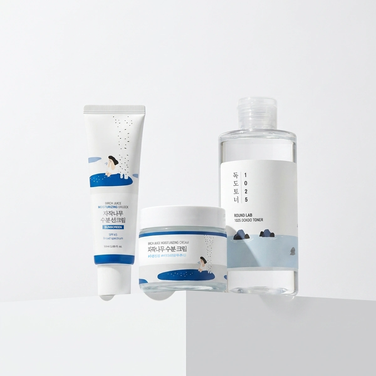 Hydration Suncare Essentials Trio by Round Lab