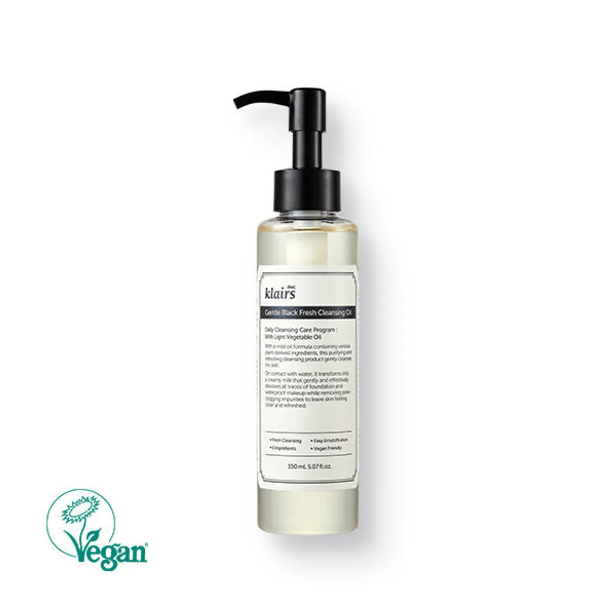 Gentle Black Fresh Cleansing Oil by Klairs