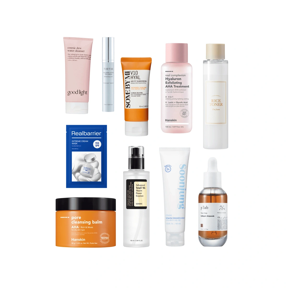 10 Step Korean Skin Care Routine Set Dry Skin Type by SOKO GLAM