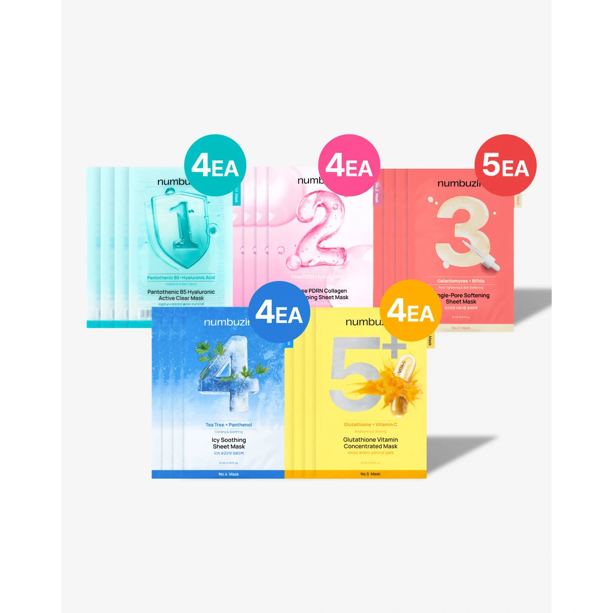 All In One Masks Pack No 1 5 by Numbuzin