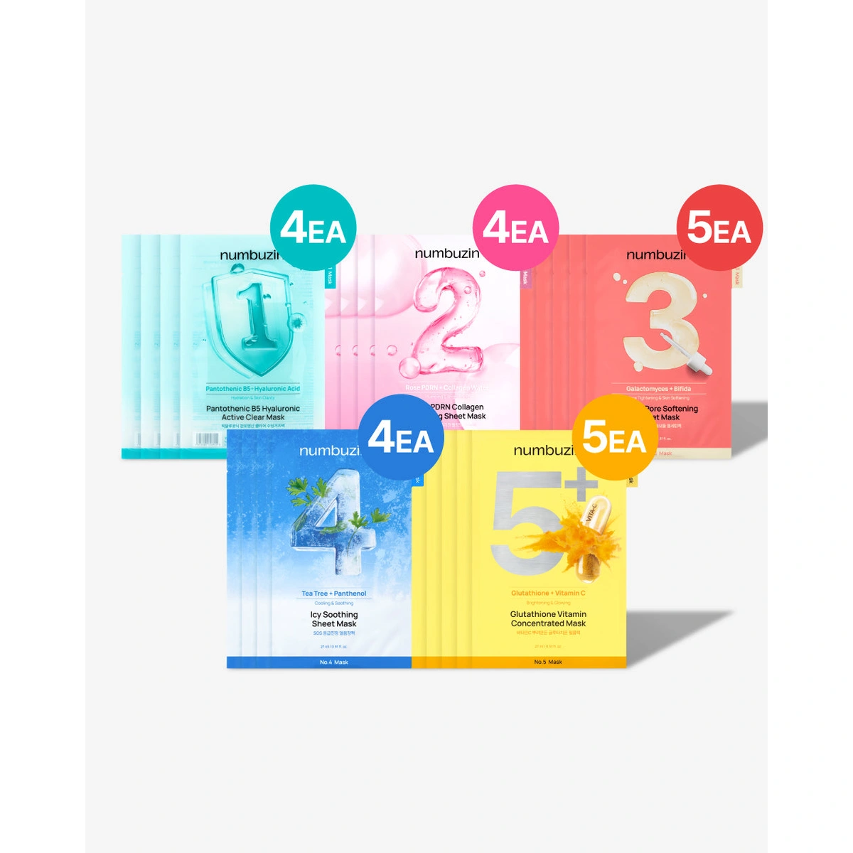 All In One Masks Pack No 1 5 by Numbuzin