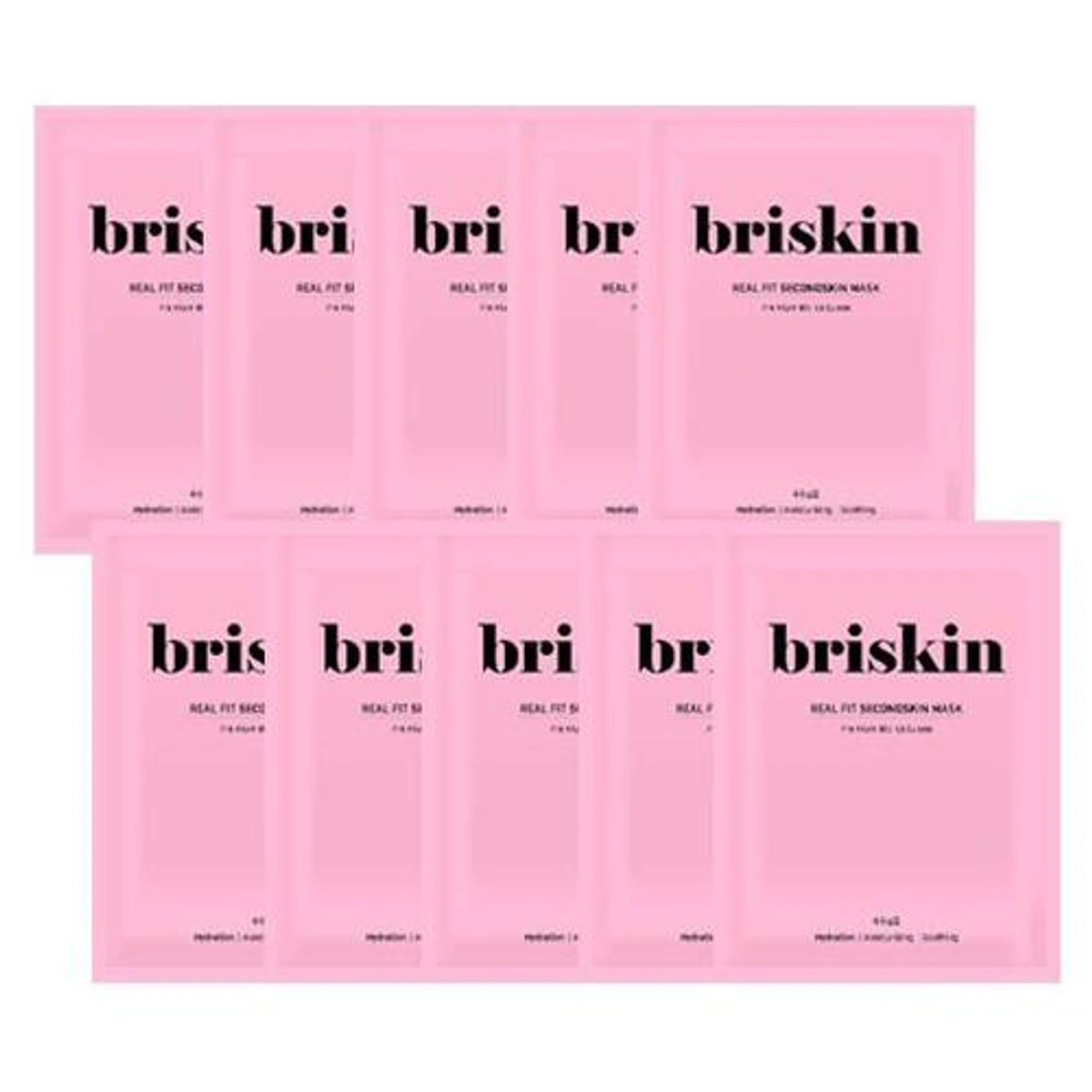 Briskin Real Fit Secondskin Moisturizing Mask Sheet 10 Sheets by briskin