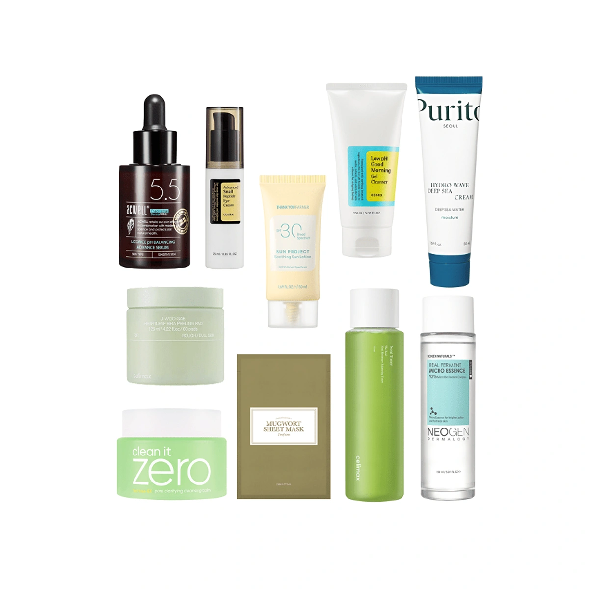 10 Step Korean Skin Care Routine Set Oily Skin Type by SOKO GLAM